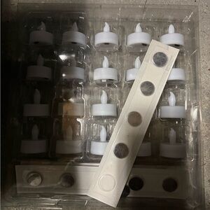 Pack of White Battery-Operated LED Tealight Candles